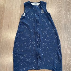 GUC Woolino Sleep sack Sleep Bag with Feet, Merino Wool, Nightsky 3-4T